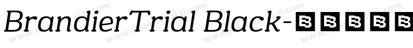 BrandierTrial Black字体转换